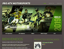 Tablet Screenshot of proatvmotorsports.com